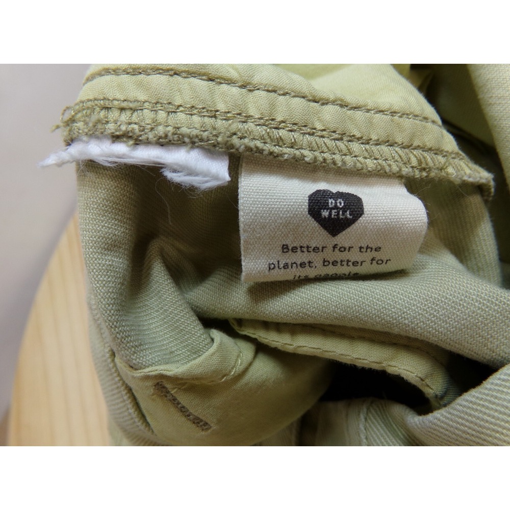 Madewell Pants Womens Pale Green Size 12 Relaxed Chino Wide Leg‎ Pants Cropped - Picture 7 of 7